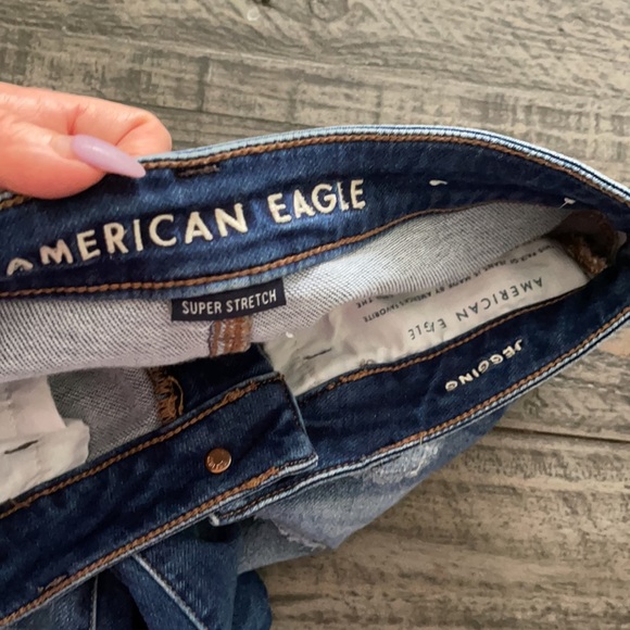 🍑NWOT American Eagle Patched Super Stretch Jgng - Picture 7 of 9
